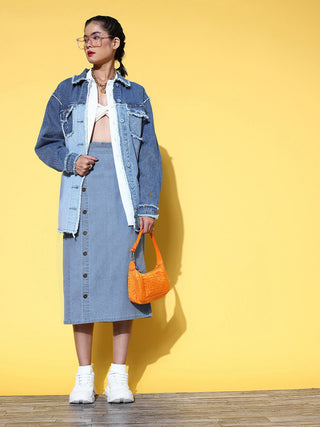 Blue Solid Vacay Attire